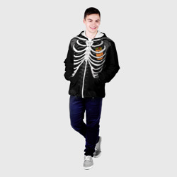 Мужская куртка 3D Скелет: ребра с шаурмой - фото 2