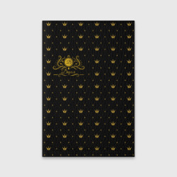 Обложка для паспорта матовая кожа Королевский паттерн - Дарья