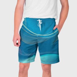 Мужские шорты 3D Абстрактный голубой фон
