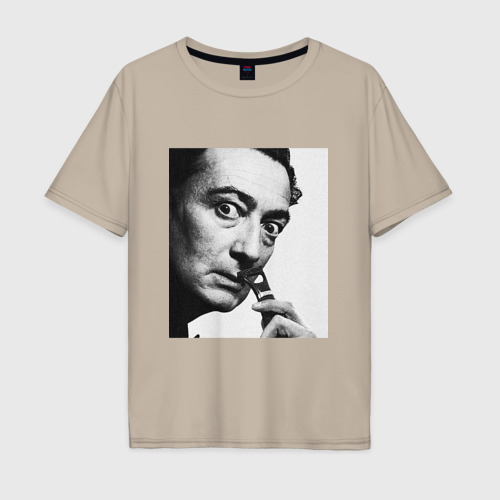 Мужская футболка хлопок Oversize с принтом Salvador Dali, вид спереди #2