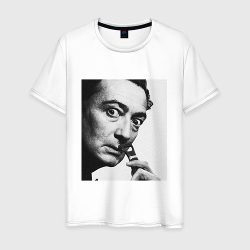 Мужская футболка хлопок Salvador Dali, цвет белый