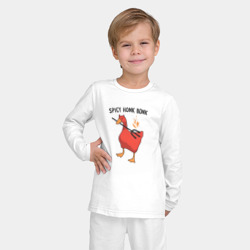Детская пижама с лонгсливом хлопок Spicy honk bonk - Untitled Goose Game - фото 2