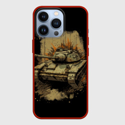 Чехол для iPhone 13 Pro Т54  русский танк