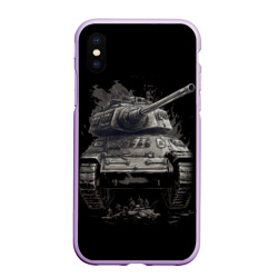 Чехол для iPhone XS Max матовый Танк т54 русский