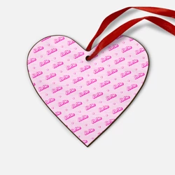 Деревянная игрушка Сердце Паттерн - Барби и сердечки