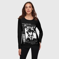 Женский лонгслив 3D Дазай Осаму - Проза бродячих псов - фото 2