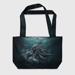 Пляжная сумка 3D Осьминог под водой
