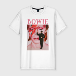 Мужская футболка хлопок Slim David Bowie '90 Aladdin Sane