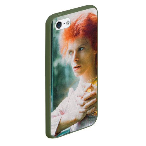 Чехол для iPhone 5/5S матовый David Bowie in Haddon Hall, цвет темно-зеленый - фото 3