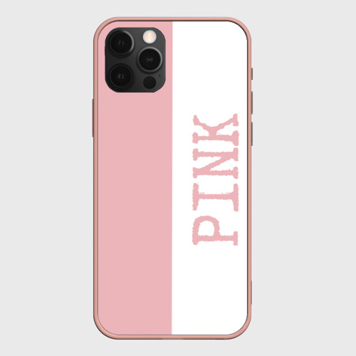Чехол для iPhone 12 Pro Max с принтом Pink, вид спереди #2