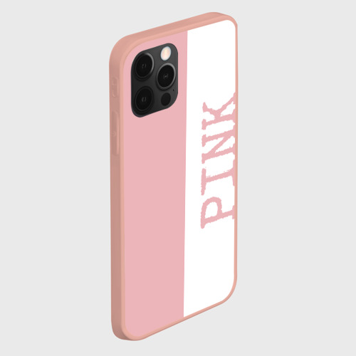 Чехол для iPhone 12 Pro Max с принтом Pink, вид сбоку #3