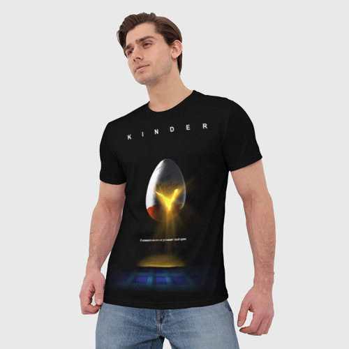 Мужская футболка 3D Ксеносюрприз, цвет 3D печать - фото 3