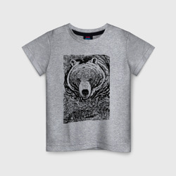 Детская футболка хлопок Хозяин русского леса - медведь