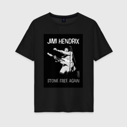 Женская футболка хлопок Oversize Tribute to Jimi Hendrix