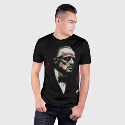 Мужская футболка 3D Slim Крестный   отец - фото 2