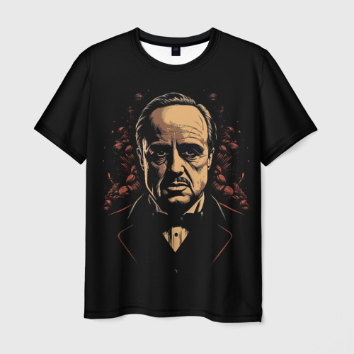 Мужская футболка 3D Дон Вито   Корлеоне, цвет 3D печать