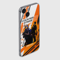 Чехол для iPhone 15 силиконовый с защитой камеры CS 2 Asiimov - фото 2