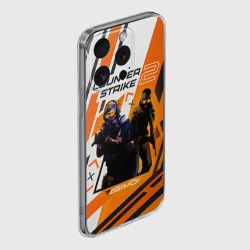 Чехол для iPhone 15 Pro Max силиконовый с защитой камеры CS 2 Asiimov - фото 2