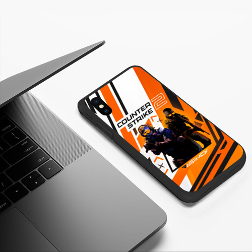 Чехол для iPhone XS Max матовый CS 2 Asiimov, цвет черный - фото 5