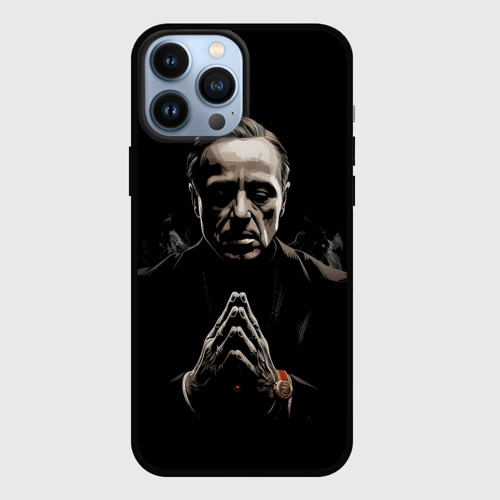 Чехол для iPhone 13 Pro Max с принтом Дон Вито Корлеоне    крестный отец, вид спереди #2