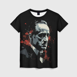 Женская футболка 3D Портрет Дон  Вито Корлеоне
