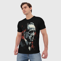 Мужская футболка 3D Портрет Дон  Вито Корлеоне - фото 2