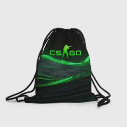 Рюкзак-мешок 3D CSGO  neon  green logo