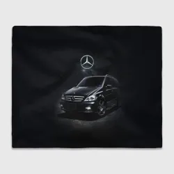 Плед 3D Mercedes black
