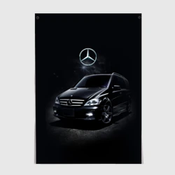 Постер Mercedes black