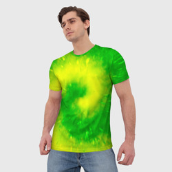 Мужская футболка 3D Тай-дай Солнечный луч - фото 2