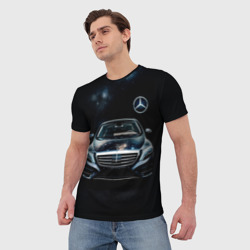 Мужская футболка 3D Mercedes    Benz - фото 2
