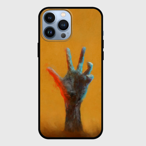 Чехол для iPhone 13 Pro Max с принтом Рука зомби, вид спереди #2