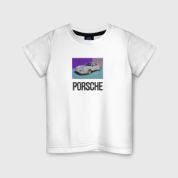 Детская футболка хлопок White Porsche