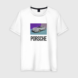 Мужская футболка хлопок White Porsche