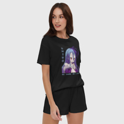 Женская пижама с шортиками хлопок Широ - фото 2