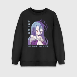 Женский свитшот oversize без начеса хлопок Широ