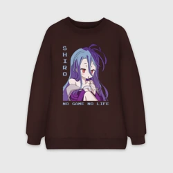 Женский свитшот oversize без начеса хлопок Широ