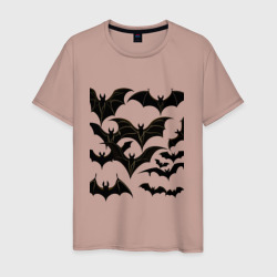 Стая летучих мышей – Мужская футболка хлопок с принтом купить со скидкой в -20%