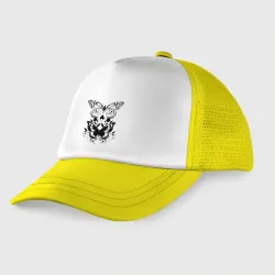 Детская кепка тракер Две бабочки - татуировка