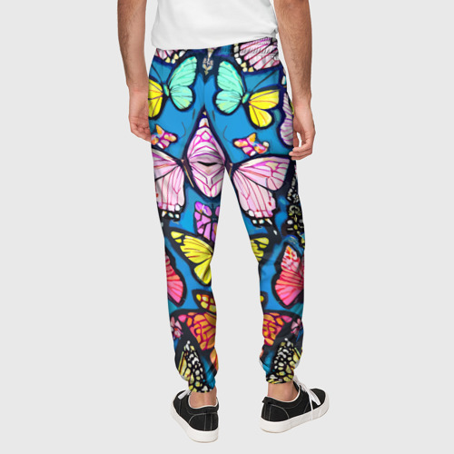 Мужские брюки 3D Зеркальный паттерн из бабочек - мода, цвет 3D печать - фото 5