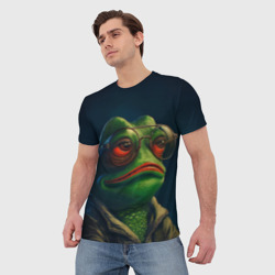 Мужская футболка 3D Pepe  frog - фото 2