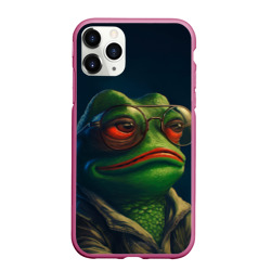 Чехол для iPhone 11 Pro Max матовый Pepe  frog