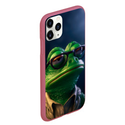 Чехол для iPhone 11 Pro Max матовый Мудрый Пепе - фото 2