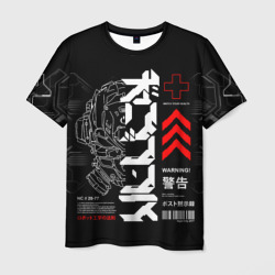 Мужская футболка 3D Кибер арт в Японском стиле