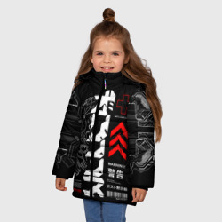 Зимняя куртка для девочек 3D Кибер арт в Японском стиле - фото 2