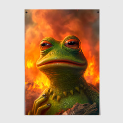 Постер Пепе в огне