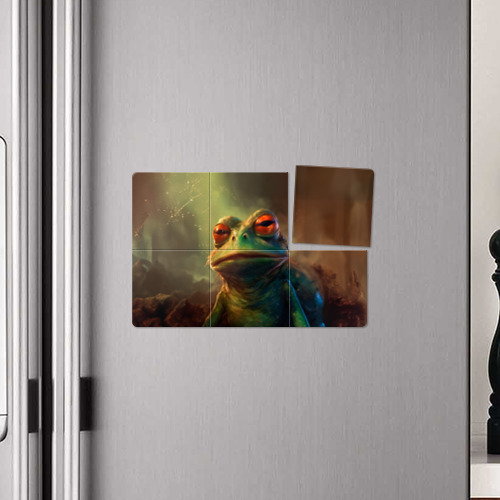 Магнитный плакат 3Х2 Лягушка Пепе натуральная - фото 4