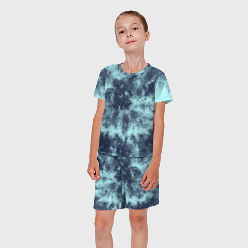 Детский костюм с шортами 3D Tie-Dye дизайн, цвет 3D печать - фото 5