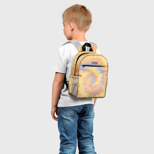 Детский рюкзак 3D с принтом Tie-Dye дизайн, фото на моделе #1