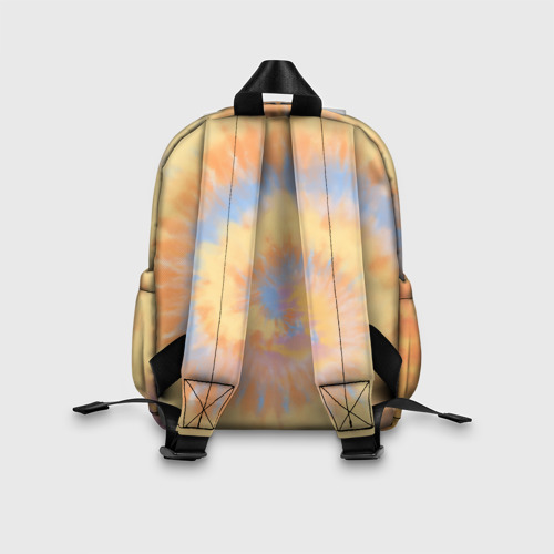 Детский рюкзак 3D с принтом Tie-Dye дизайн, вид сзади #2